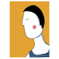 Lámina Summer Man, ilustración artística de verano