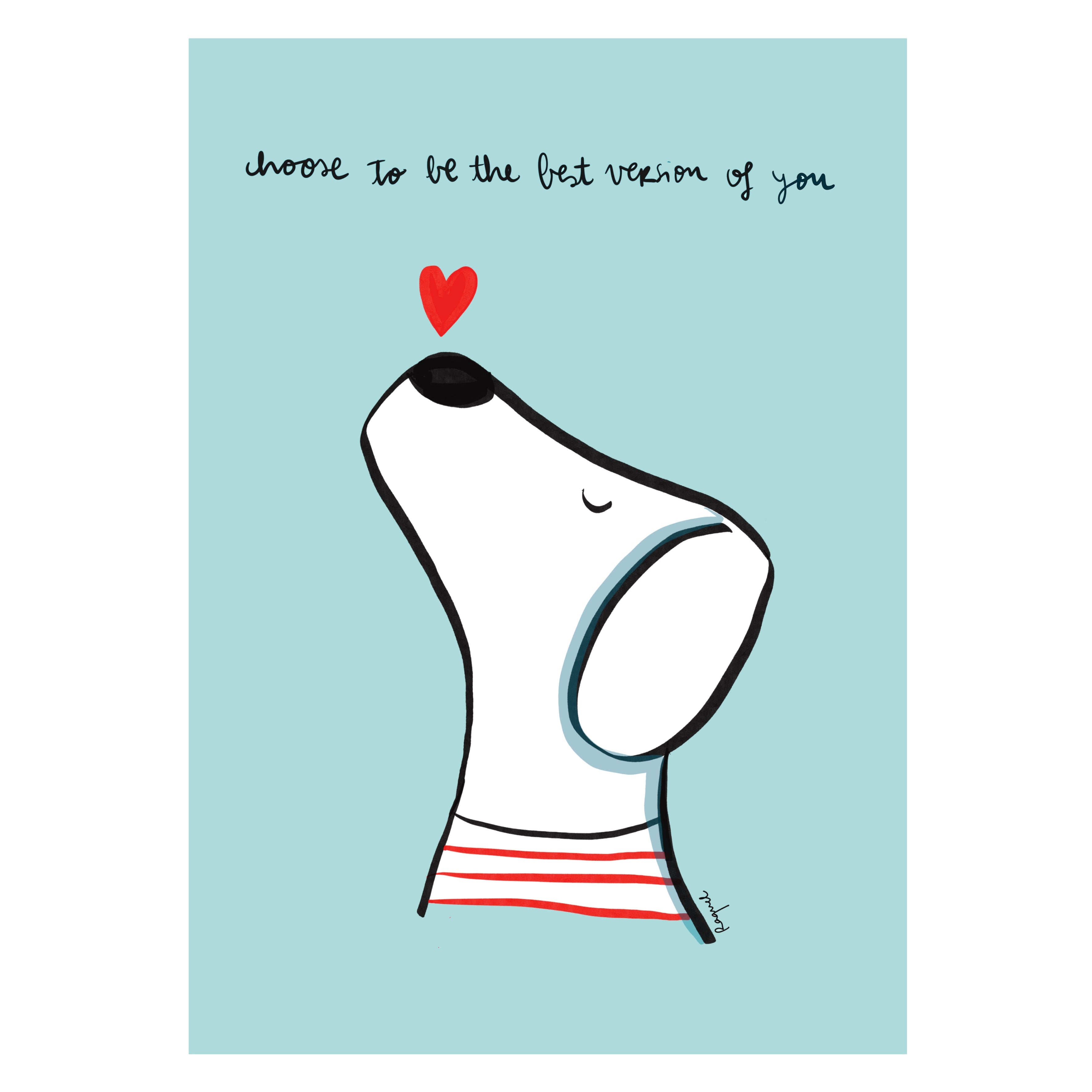 Choose to be the best version of you (azul)