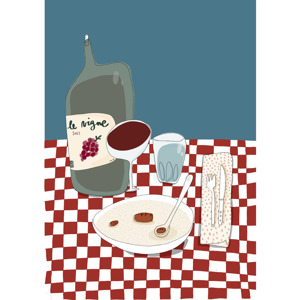 Lámina El Menú - Ilustración menú A6 - Colection Home decoración cocina