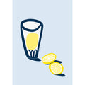 Lámina Lemonade, ilustración artística de limonada
