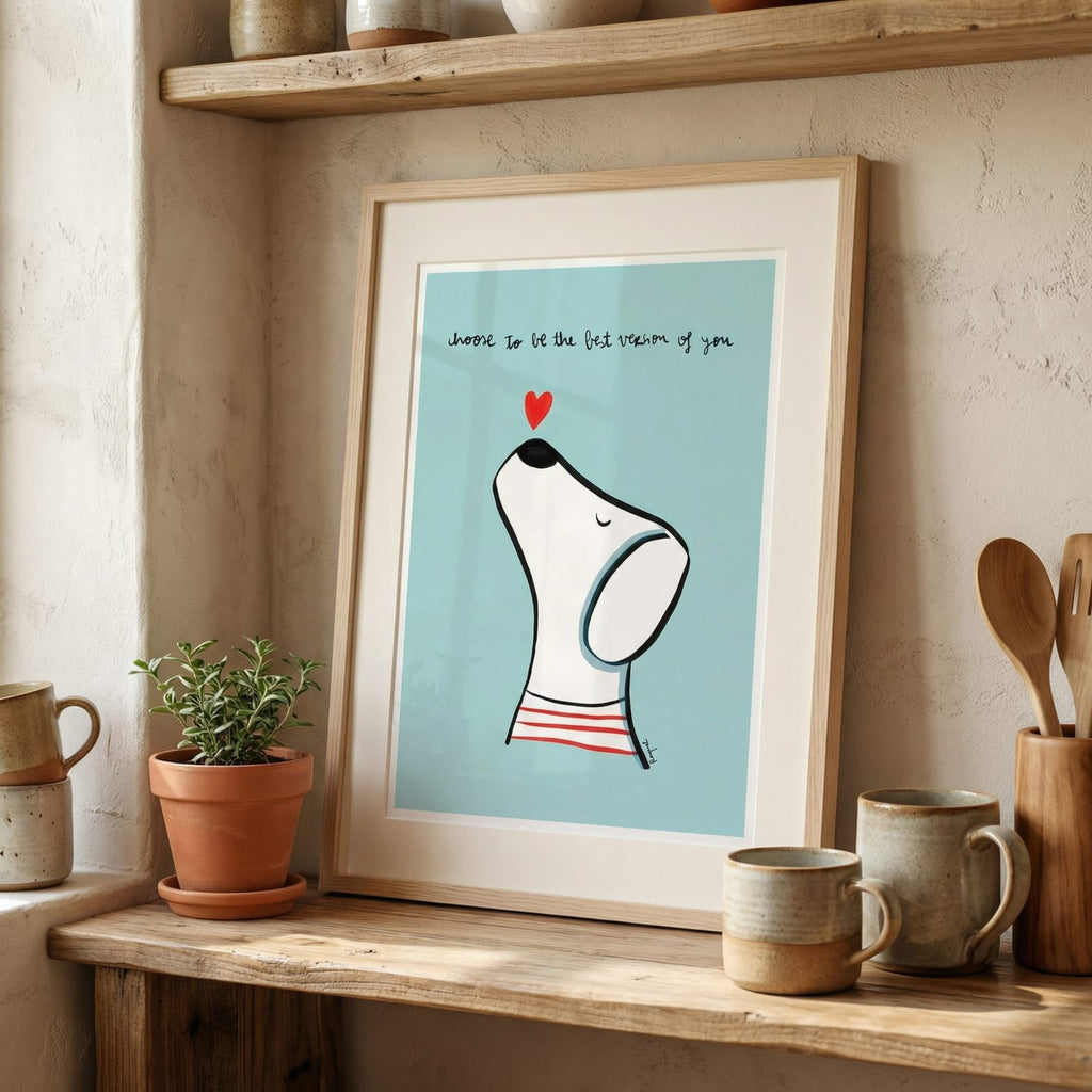 Choose to be the best version of you (azul)