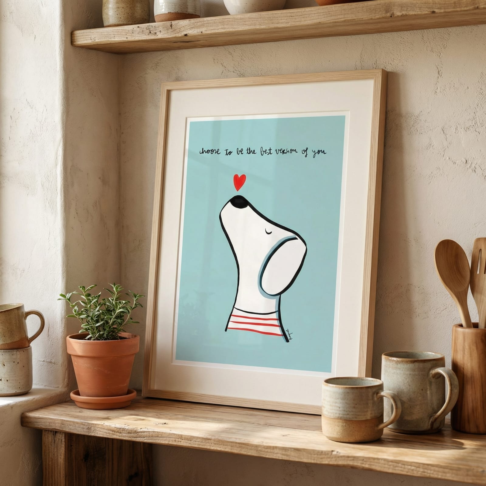 Choose to be the best version of you (azul)