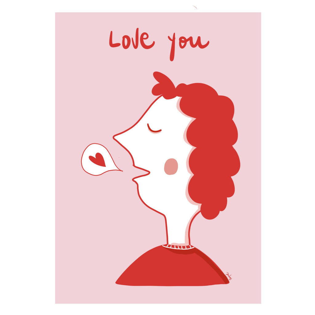 Lámina Love You (words)