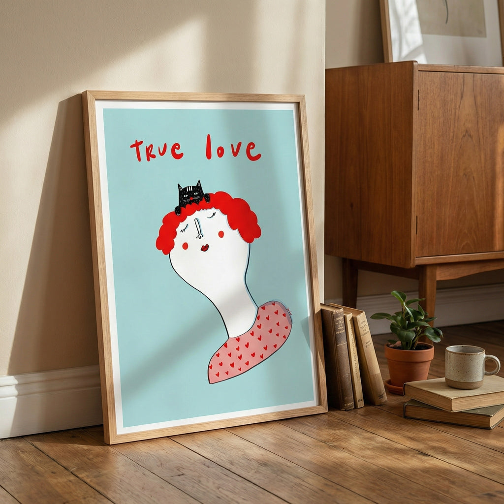 Lámina True Love formato A3 - Arte decorativo amor Be Animal Collection